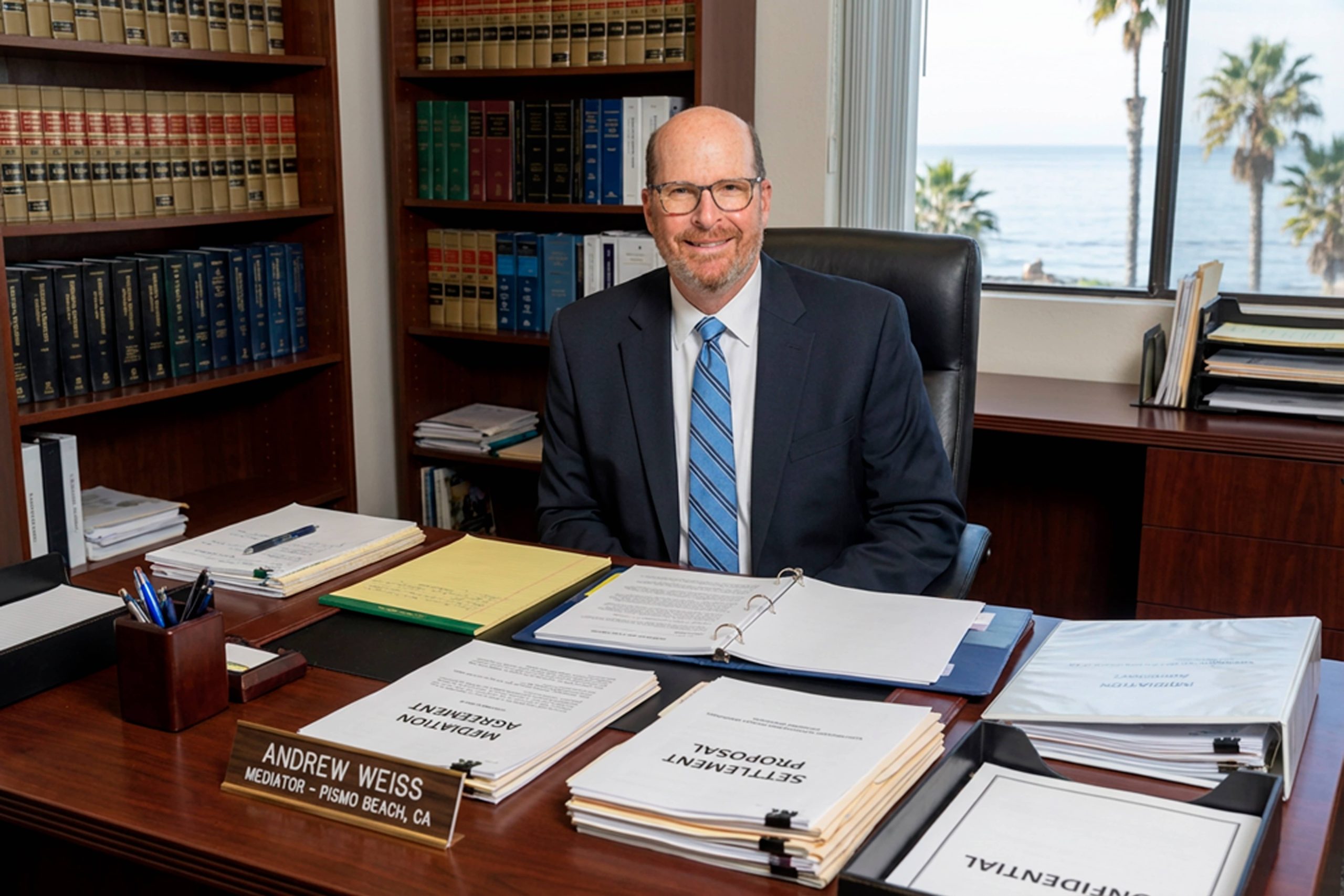 Andrew Weiss in the office